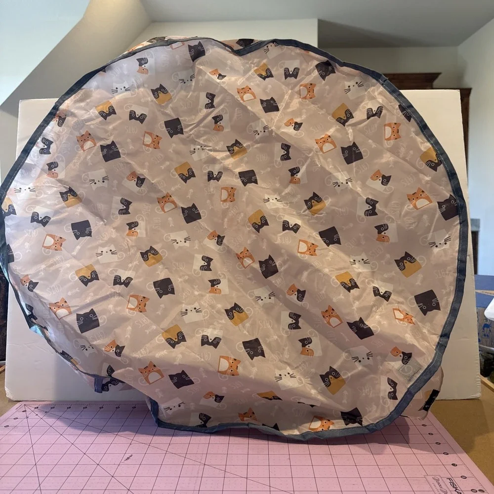 Cat Play Mat Toy Interactive 360 Deg Rotation Reduce Boredom Pouching Toy Part